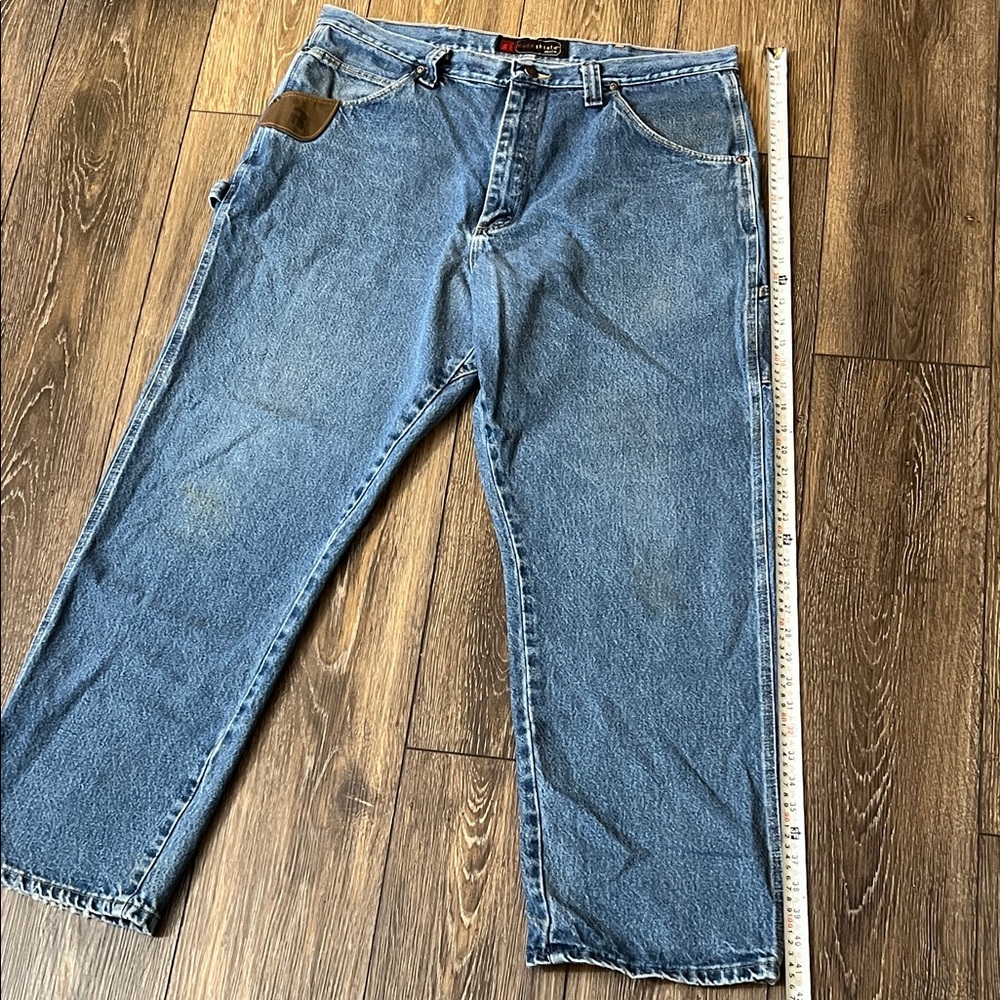 Wrangler Riggs Workwear FR Blue Jeans, pants 3W020 A1 38x32 100% cotton - Picture 11 of 14